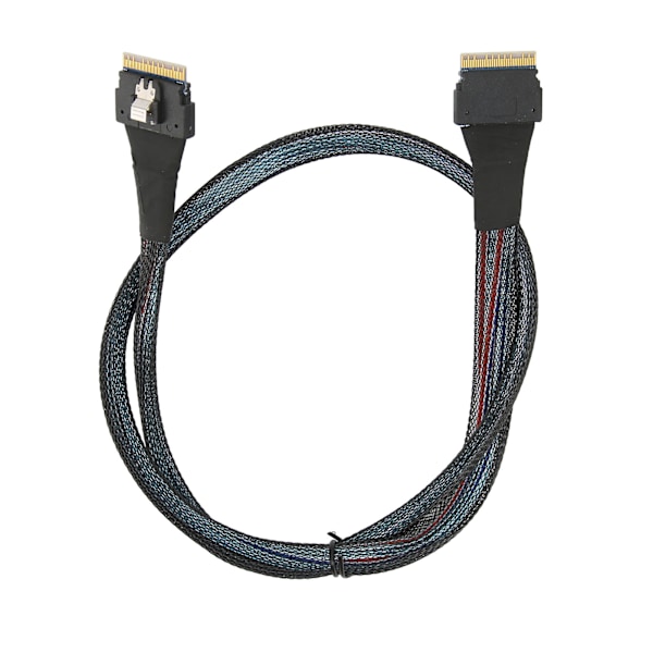 Dataoverføringskabel Slim SAS SFF-8654 8i til SFF-8654 8i 24Gbps SAS4.0 30AWG adapterkabel 0,8m / 0,9yd
