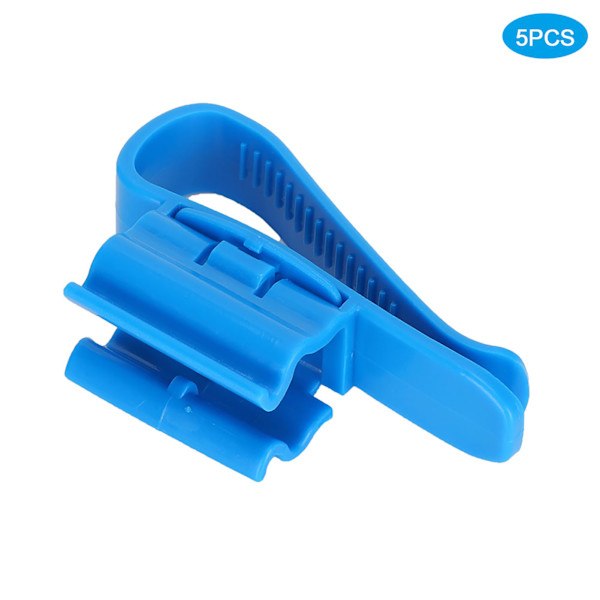 5 st/set Aquarium Fish Tank Vattenrör Fixeringsklämma Vattenbyte Verktygshållare Clamp Blue