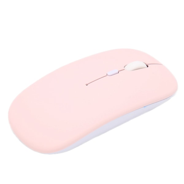 Trådløs mus Smart Mini Bærbar 3-hastighets DPI Justerbar trådløs mus for kontor bærbar PC Tablet Pink Frosted Single Mode