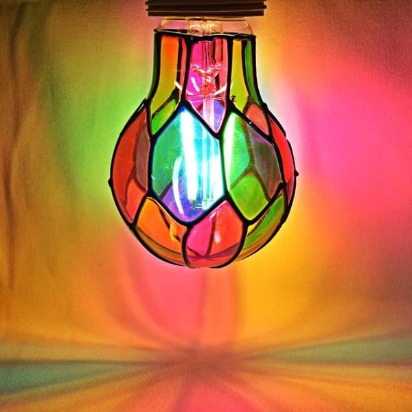 Farvet Glas Pære 4W LED-pære Malet Glas Base M A