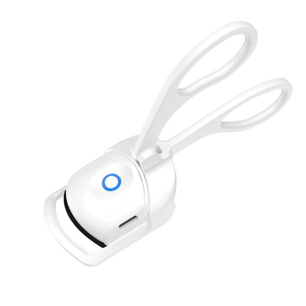 Uppvärmda ögonfransböjare 2 temperaturkontroller USB-laddning 30 sekunder Värmeplast Bärbar fransböjare för hem vit