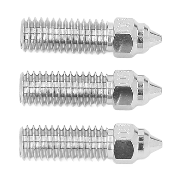 3 stk 3D-printer Extruder Dys 1,75 mm M6 Højhastighed Hotend Extruder Dys til Creality K1 1,75/0,8 mm