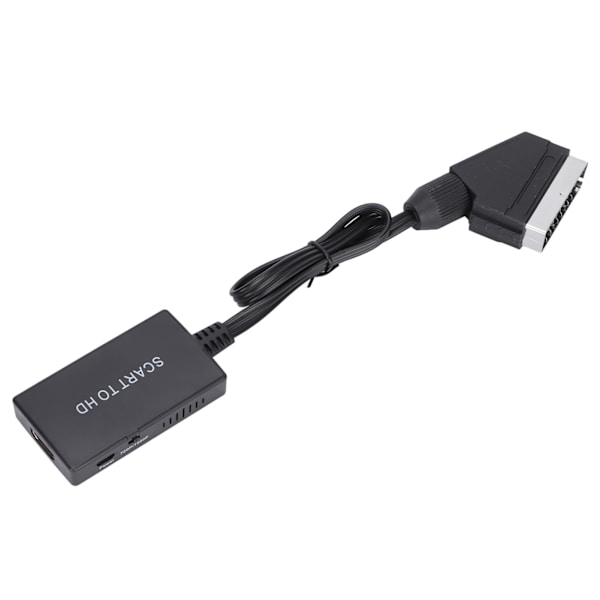 【NX】Scart til HD Multimedia Interface-omformer Video Audio-omformeradapter med ledning for DVD-dekoder