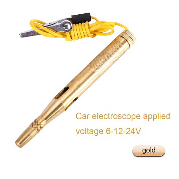 Bilspänning kopparkretstestare för lång 6V-24V systemsond kontinuitetstestare