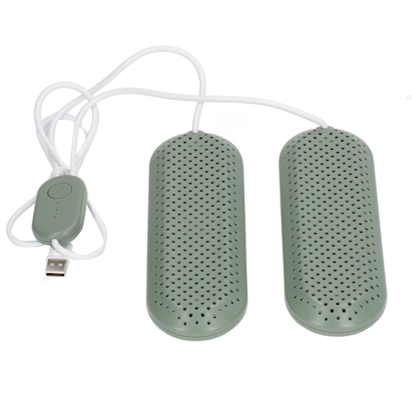 Hushålls-USB-skotorktumlare Studenthemssal Vuxendeodoriserande Boot Skotortork med Timer OD Grön