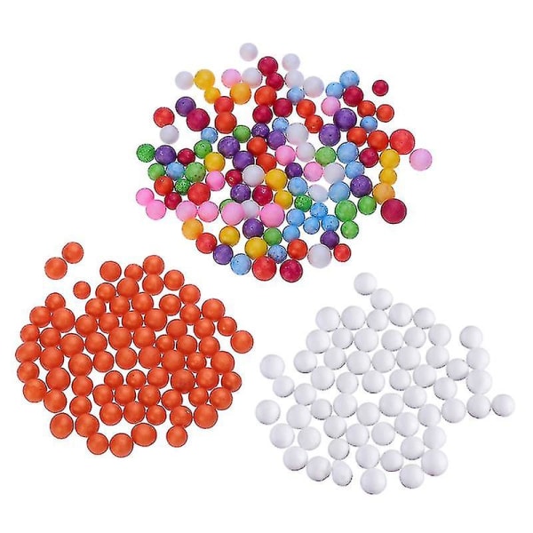 3 pakkausta savenvalmistussarjoja Tarvikkeita palloja helmiä tee itse taidekäsityö hää- ja juhlasisustukseen (värikäs ja oranssi ja valkoinen)