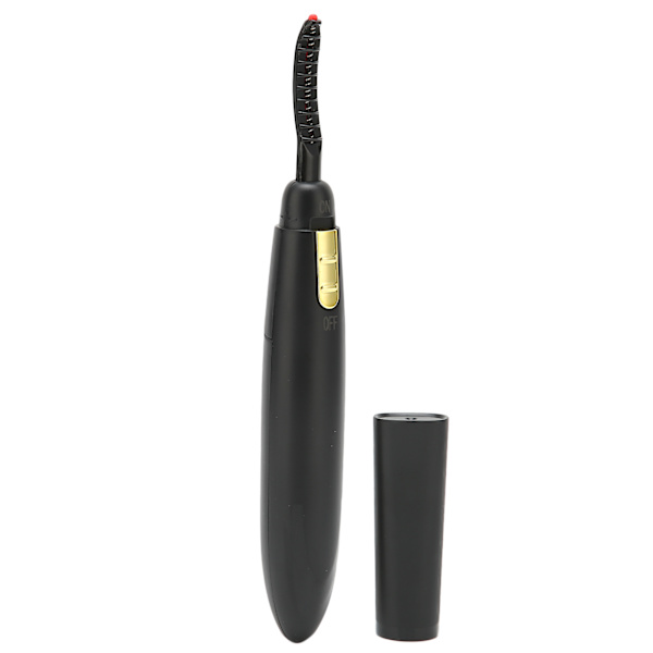 Uppvärmd ögonfransböjare Snabbuppvärmning Långvarig batteridriven elektrisk ögonfransböjare för Make Up ToolBlack