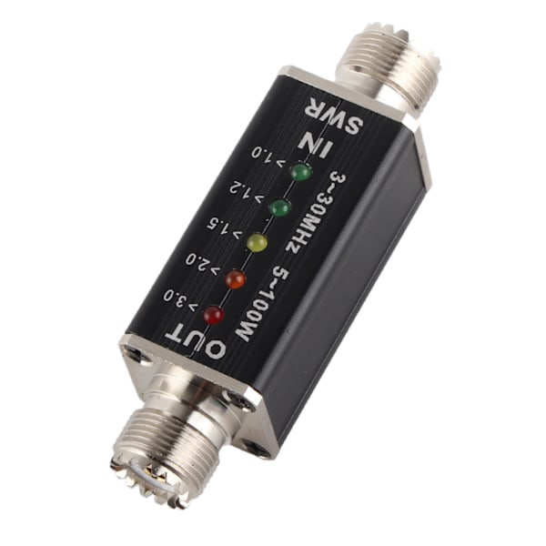 5-100W Standing Wave Meter Mini Shortwave LED-indikator SWR-mätare för antennradio