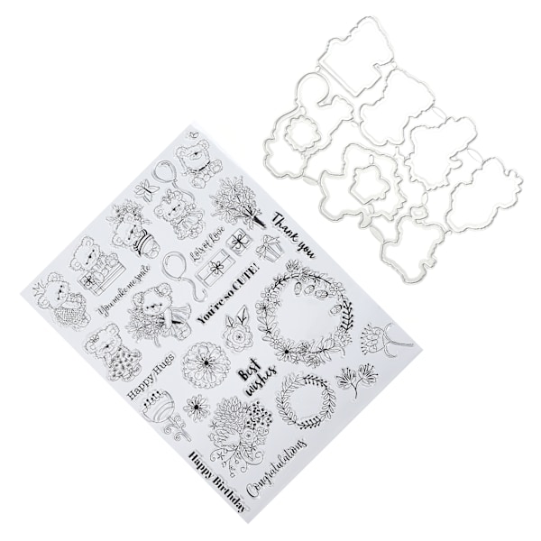 Transparent stempel TPR-forsegling gjør former for håndkonto Scrapbooking mønster gjør-det-selv-dekorasjon
