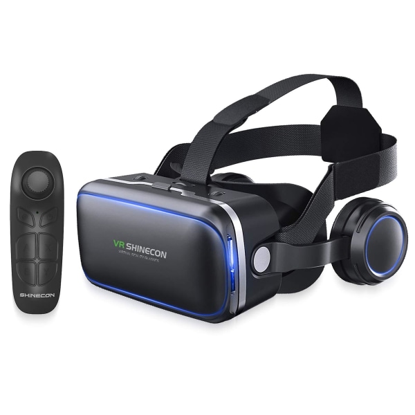 VR-headset HD 3D med fjärrkontroll för TV-filmer Videospel