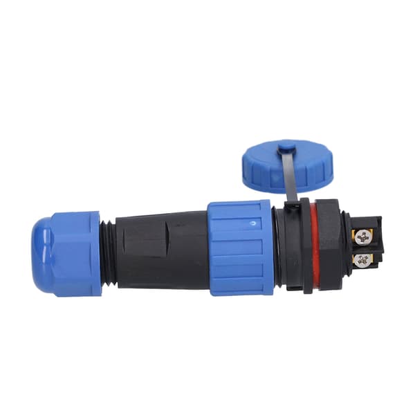 Aviation Socket Plug LP16 2Pin Svejsningsfri IP68 Vandtæt 250V 20A Hun Han Kabel Konnektor