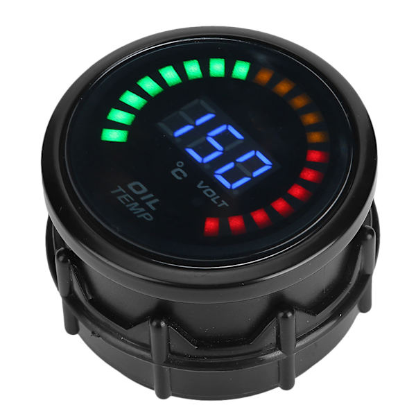 52mm digital oljetemperaturmätare LED Färg LCD Dispaly W/Sensor Harness Bilmätare