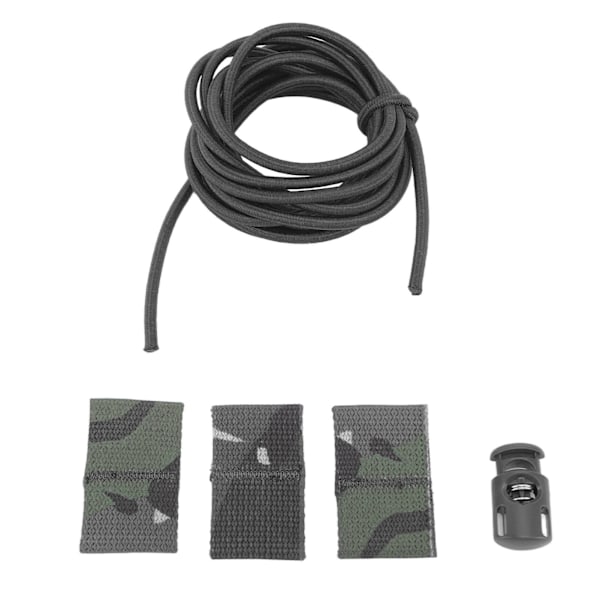 Flagga Fästband Elastiskt Starkt Lätt Justerbart Multifunktionellt Bärband för Rullade Randiga Artiklar Svart CP