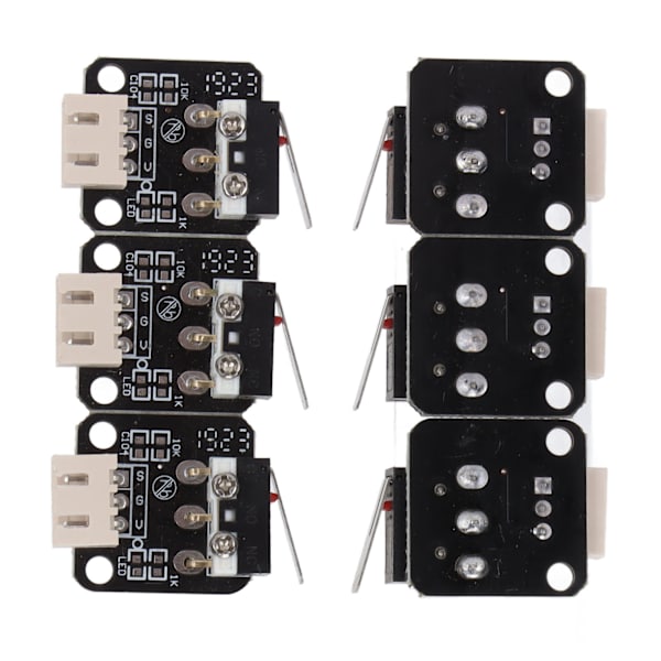 6 stk printer grænseafbrydere 3-bens N / ON / C Kontrol Holdbar Bedre sejhed 3D-printerdele