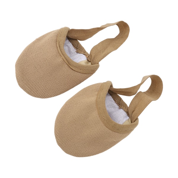Halvsoledans sko Andas Stretchbar Anti-Skli Halvsoledans Ballerinasko for Dans Yoga Trening Hudfarge S