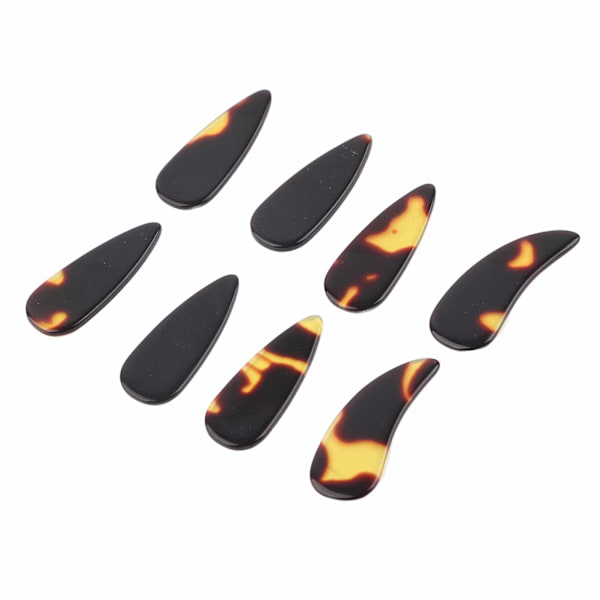 8st kinesiska citerplockar Finger Banjo Ukulele Gitarr Lute Stränginstrument Tillbehör