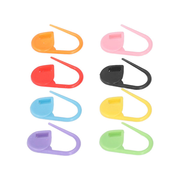 1000 st Nålklämma Mix Färg Plast Låsstygn Nål Clip Counter för DIY Artwork Markör Spänne Tröja