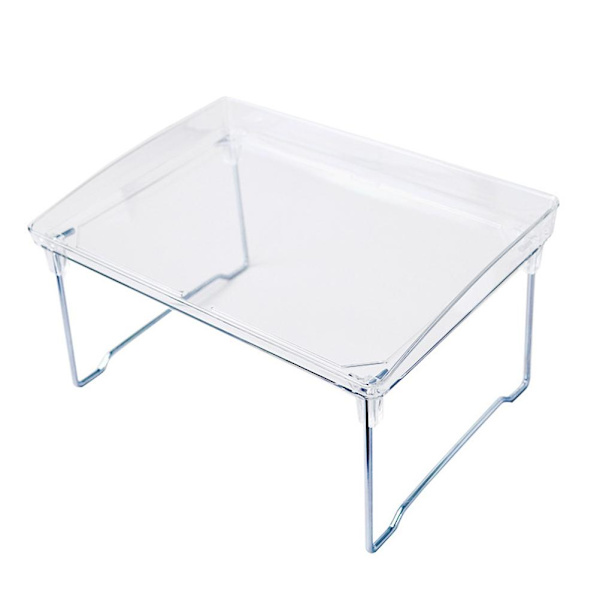 Stor kapacitet för skrivbordsförvaring Klar akryl kökshylla Enkellager Office Desktop File Organizer