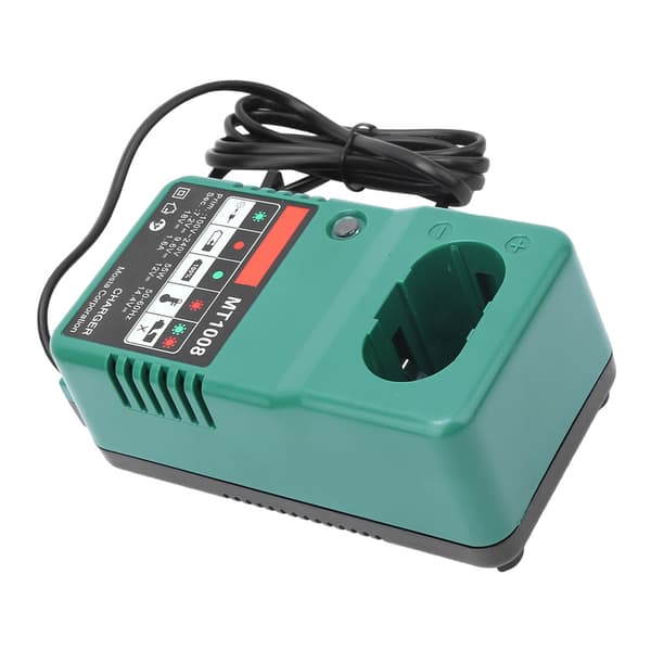 MT1008 Universal elektrisk drillbatterilader 7,2/9,6/12/14,4/18V US-plugg 110-240V