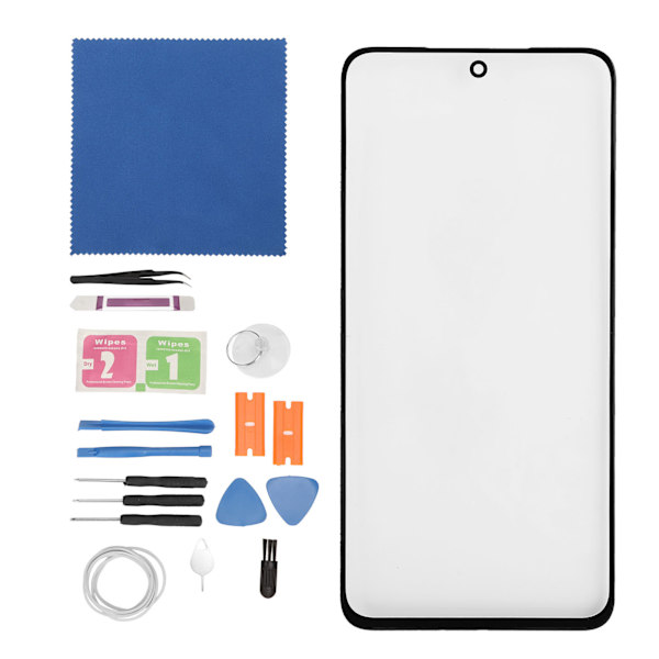 Skärmbyte främre yttre lins Glas skärmbyte reparationssats för Samsung Galaxy S21 FE 5G G990 Series