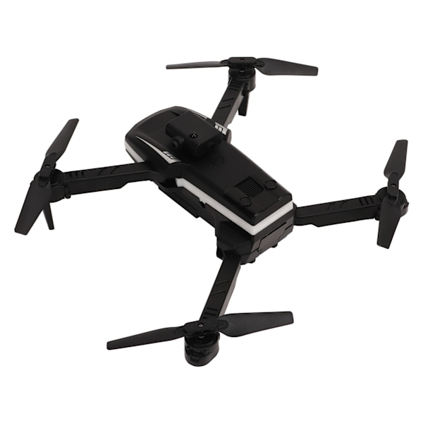 Foldbar drone med 4K enkelt kamera WiFi LED-lys 50x Zoom One Key Take Off 4K Intelligent Hindringsovervågning RC Quadcopter Sort