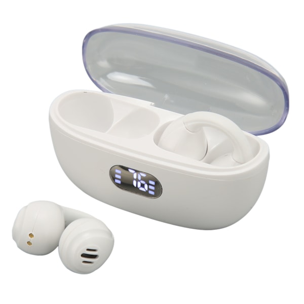 Clip On -kuulokkeet Bluetooth 5.3 IPX4 vedenkestävä luun johtaminen Melunvaimennus Langattomat avoimet kuulokkeet urheiluun ja matkustamiseen