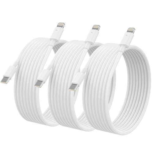 【NX】3 kpl 2 m yhteensopiva iPhone-kaapeli (USB-C–Lightning)