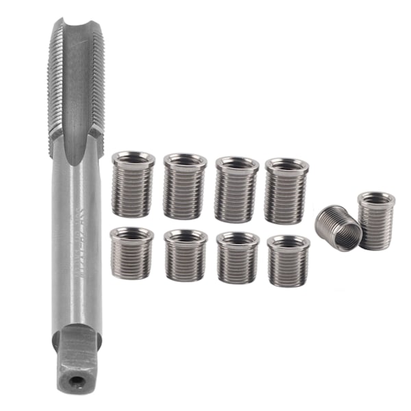 Reparationsværktøj til tændrørsgevind M10x1.0 Bolt + M12x1.0 Tap Biltilbehør Hardware Kit