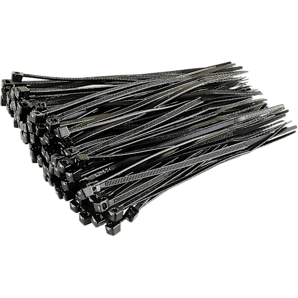 Silver Nylon Kabelbindare, 370mm x 4.8mm, Förpackning om 100