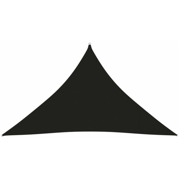 Parasoll Segel Triangulär Oxfordduk 3,5x3,5x4,9m Svart