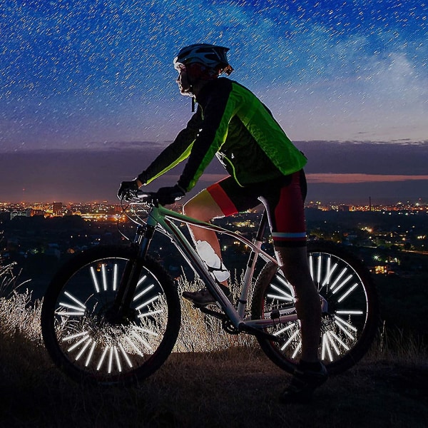 72x egerreflektorer - egerudsendere til cykler - reflektor egerclips White