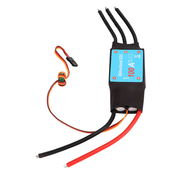 RC Boat 100A ESC 100A Borstlös Svart 5V 5A BEC Output Auto Learning RC Boat Borstlös ESC för RC Boat