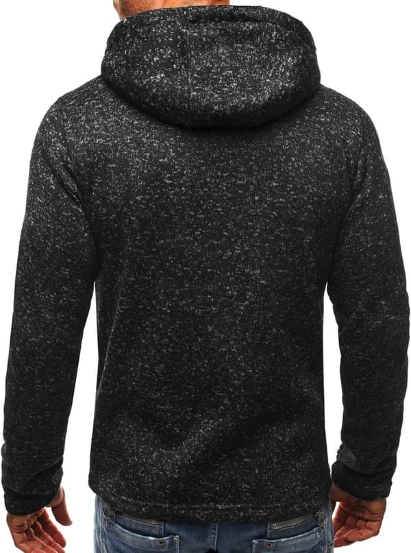【NX】Hættetrøje til mænd, lynlås, letvægtsjakker, sort-1 Black-1 M