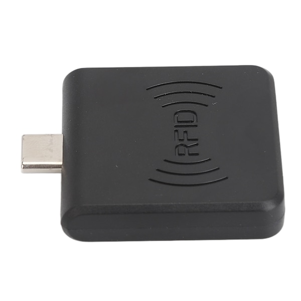 Radio Frequency Identification Card Reader 13,56Mhz Typ C IC-kortläsare Kontaktlös mobiltelefonkortläsare för Windows Black