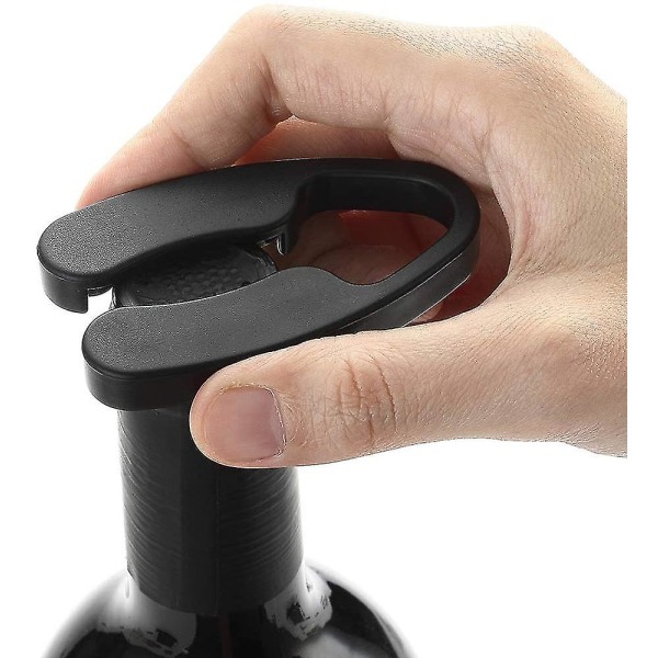 Vinfoliekutter Vinflaskeåpner tilbehør gave til vinelskere (2 stk svart)