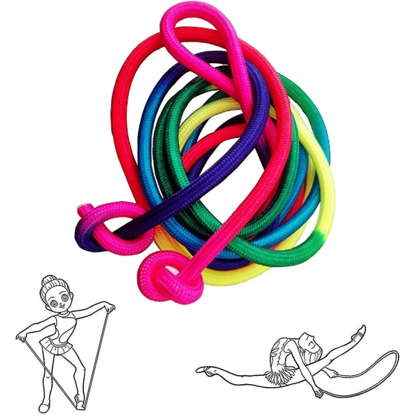 Gymnastic Rope Dance Streamer Gymnastic Rope Gymnastic Rope Rainbow Color Rope Gymnastikk