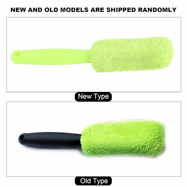 Bilhjul Rengøringsbørste Mikrofiber Lang Skaft Blød Genanvendelig Fælg Rengøringsværktøj til Biltvask ShopGreen