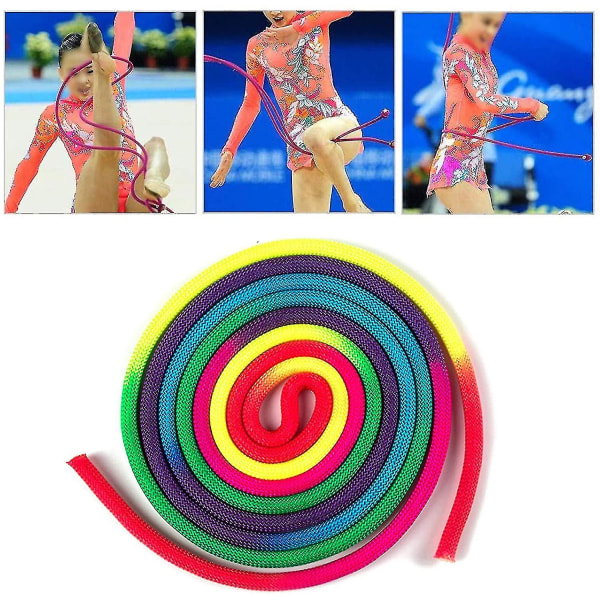 Gymnastic Rope Dance Streamer Gymnastic Rope Gymnastic Rope Rainbow Color Rope Gymnastik