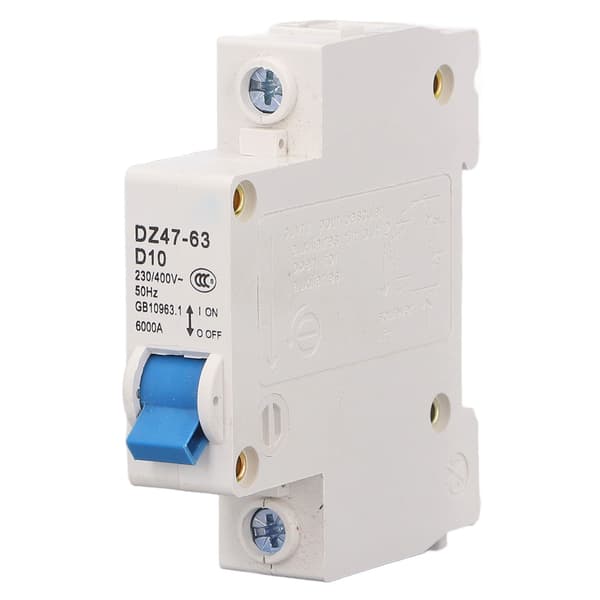 【NX】Mini effektbryter 1P 230V 400V Din Rail 10A 6000 Brytekapasitet Effektbryter