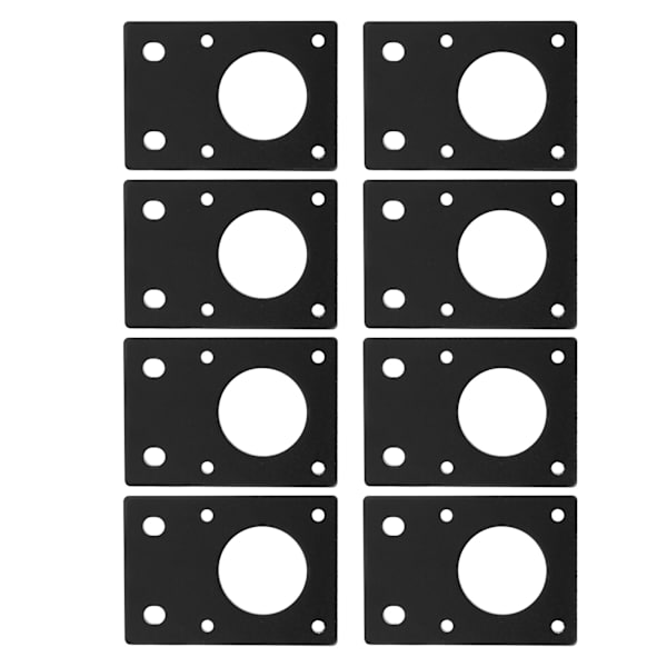 42 Trinmotor Monteringsplade Fladt Beslag Aluminiumlegeringsmonteringsplade til 3D-printer Sort