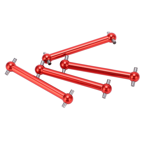 4st RC Metal Dog Bone Drivaxel Fram och Bak Universal Dog Bone för Tamiya TT02B 1/10 RC Car Upgrade PartsRed