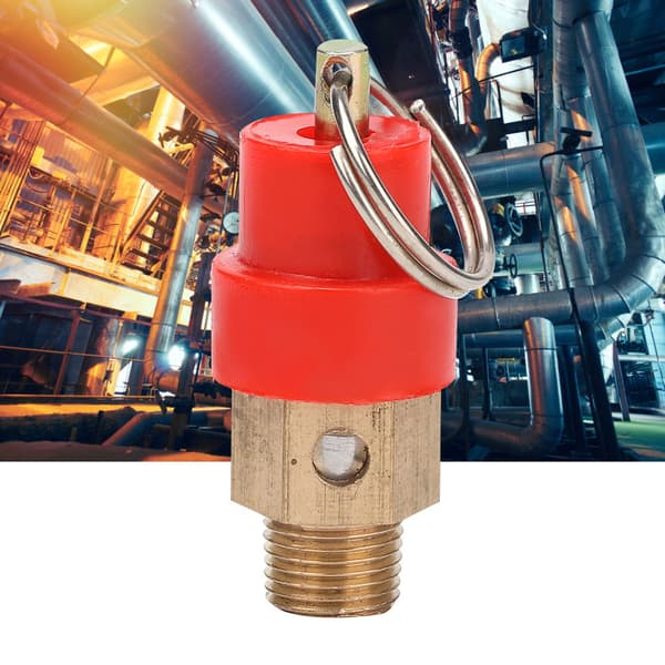 3st 8KG luftkompressor säkerhetsventil tryckavlastningsventilregulator (G1/8')