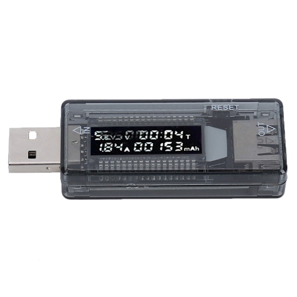 USB Tester Voltmeter Amperemeter Effekt / Kapacitet / Mobilt Power Test Tool för väggladdare