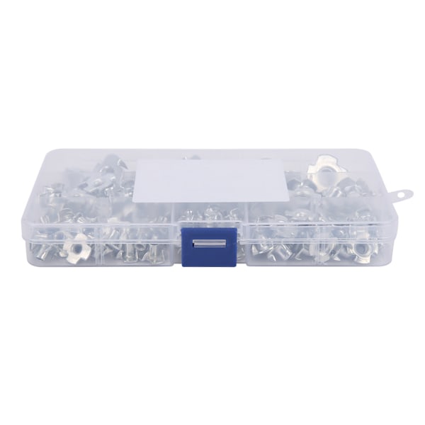 110st 1 Box T-muttrar RiveT-mutter M10\M8\M6 \M5\M4\M3 Fyra klor Galvaniserad T-muttersats