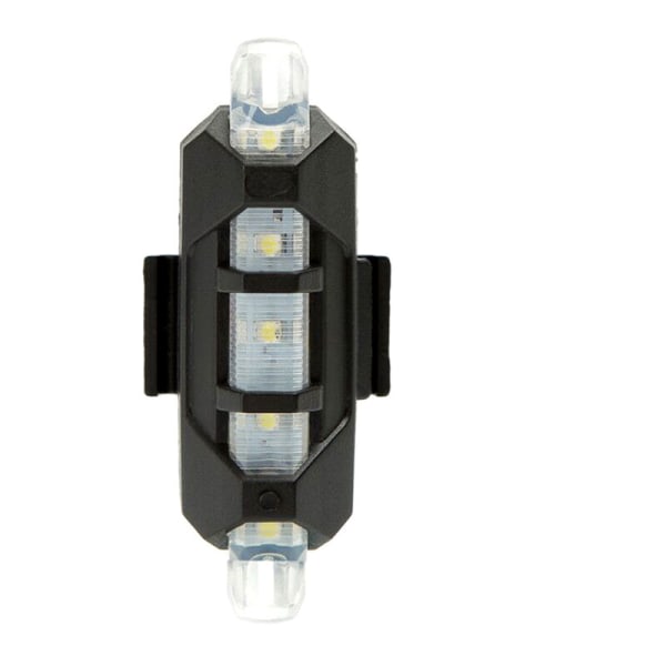 Cykelbakljus, vattentät USB laddningsvarningsljus med hög ljusstyrka, cykeltillbehör, vit