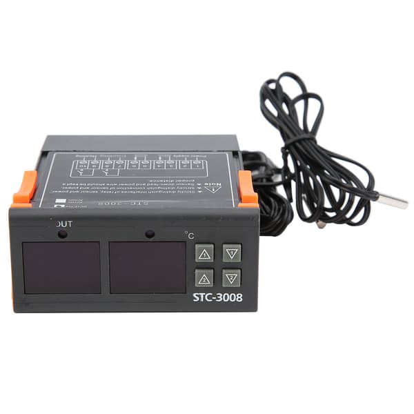 STC-3008 Dual Display Dubbel NTC-sondsensor Digital temperaturtermostatkontroll (DC12V)