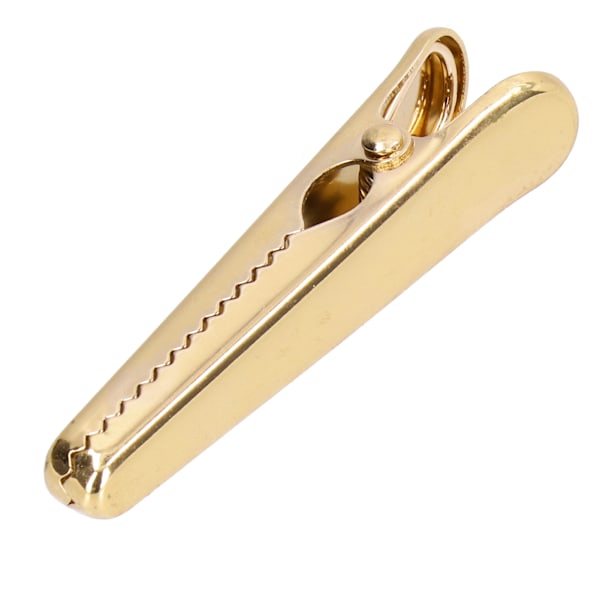 Tätningsklämma 7,9 cm långt bekvämt handtag Robust design Invändig tanddesign Köksverktyg för kontorspapper Foton Gyllene