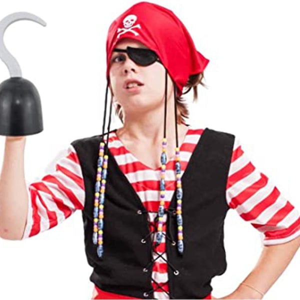 Pirate Hookspirate Captain 21cm Krok Håndplastkrok Piratkostymetilbehør