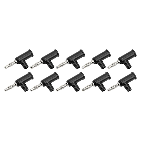 10 stk Lodfri Bananprop ABS Messing Lantern Åben Skrue Banankontakter til Inverter 4mm Sort