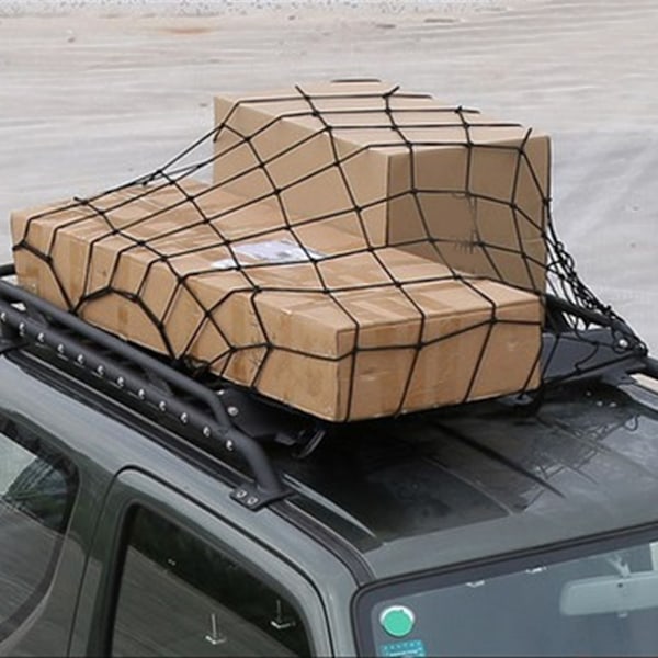 Biltag Bagagenet Elastisk Bungee Cargo Net Auto Bagageholdernet til SUV
